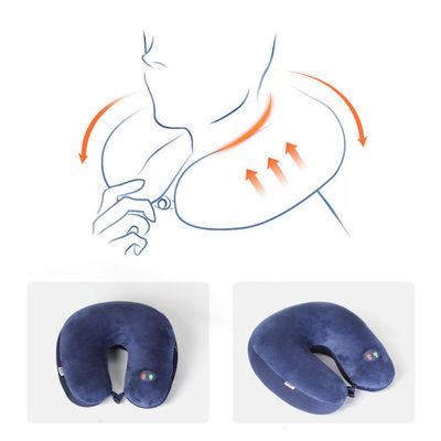 여행용 인프라 레드 물리 치료 기능이 있는 U 모양의 진동 베개