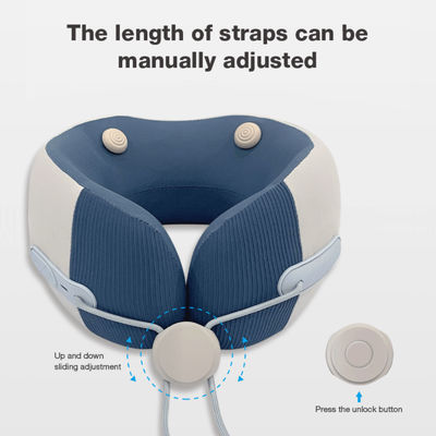 적외선 물리 치료 U 모양 목 마사저 진동 마사지와 열 기능