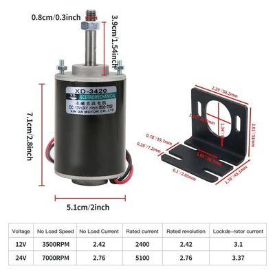 브러시 전환 고 토크 영구 자석 모터 30W 12V/24V DIY 발전기 모터