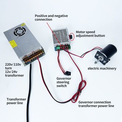 브러시 전환 고 토크 영구 자석 모터 30W 12V/24V DIY 발전기 모터
