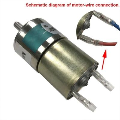 37mm 지름 기어박스 큰 토크 감소 모터 오래 지속 가능 12V 150rpm