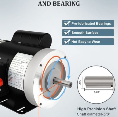 1750RPM 트레드밀 전기 모터 의사 드라이브 모터 일반 목적 단일 단계
