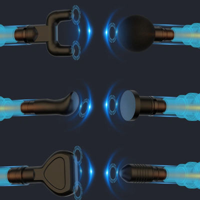 신체 마사지 6개의 마사지 머리와 타이밍 제어 기능을 가진 미니 근육 마사지 총