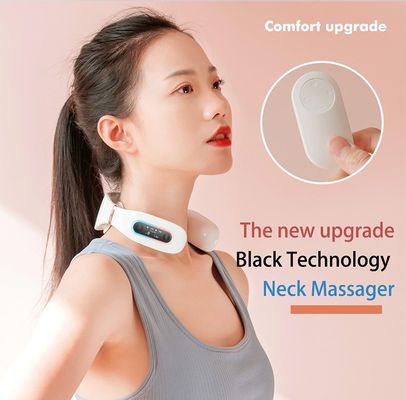 마사지 TNES 전기 펄스 OLED 디스플레이 음성 방송 원격 제어 목 마사지