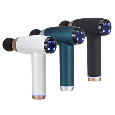 심 조직 전기 마사지 총 6 머리와 30 속도 LCD 디스플레이 및 USB 충전 1kg