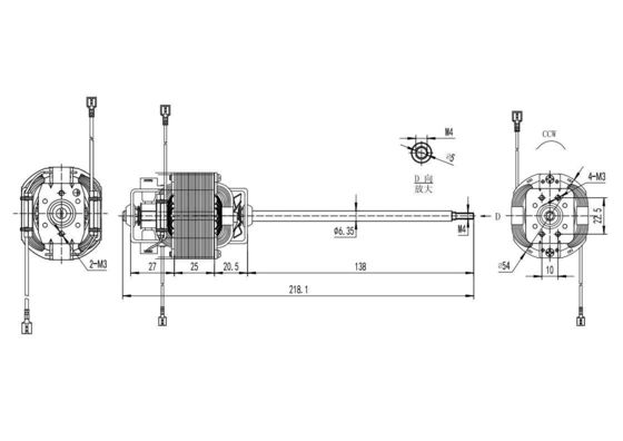 하이 토크 110v 220v 100w 200w 300w AC 전기 모터 트레드밀 머신 10000rpm