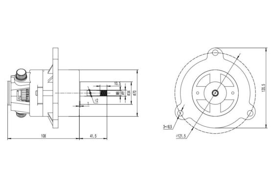 110V/220-230V 단相 AC 전기 모터 트레드밀 50/60Hz 4000rpm 방울 방지