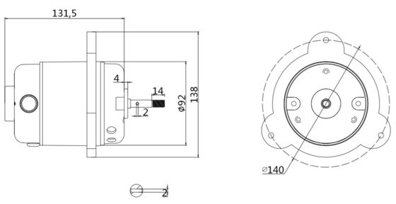하이 토크 4000rpm 8000rpm 40w 110/120V AC 체육관 벨트를 위한 단일 단계 트레드밀 모터