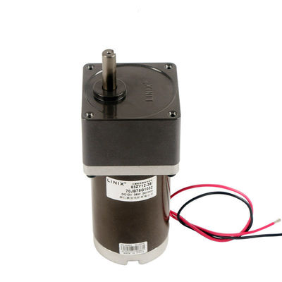 12V 단일 단계 완전히 폐쇄 된 낮은 Rpm DC 서보 모터 65% 및 출력 전력 36W