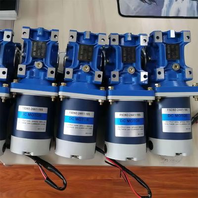 6w-300w 브러쉬 DC 전기 모터 NMRV 워크 기어 박스 12V/24V/48V 60mm-104mm DC 모터