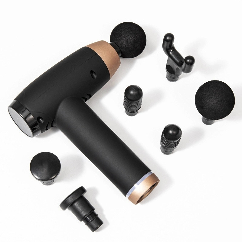 심 조직 전기 마사지 총 6 머리와 30 속도 LCD 디스플레이 및 USB 충전 1kg